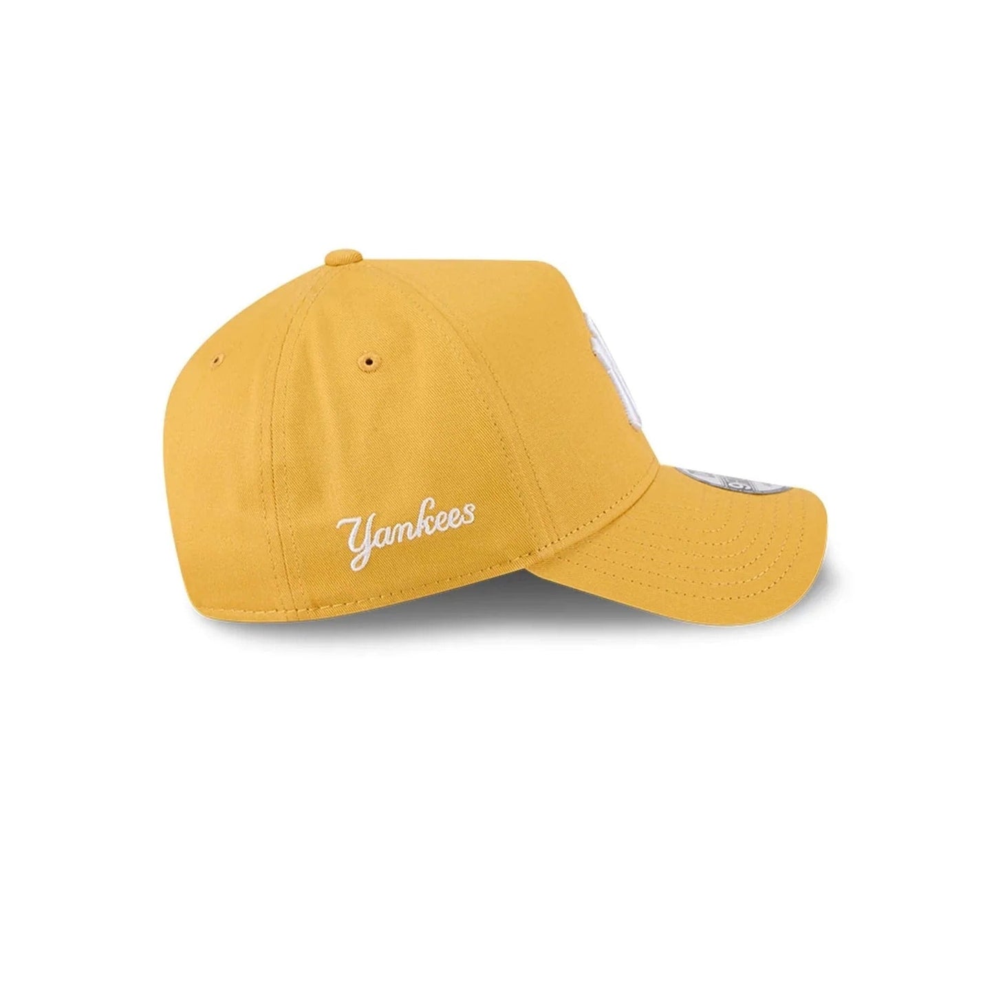 New York Yankees MLB Script A-Frame Snapback New Era Yellow Official Sports Fan Gear