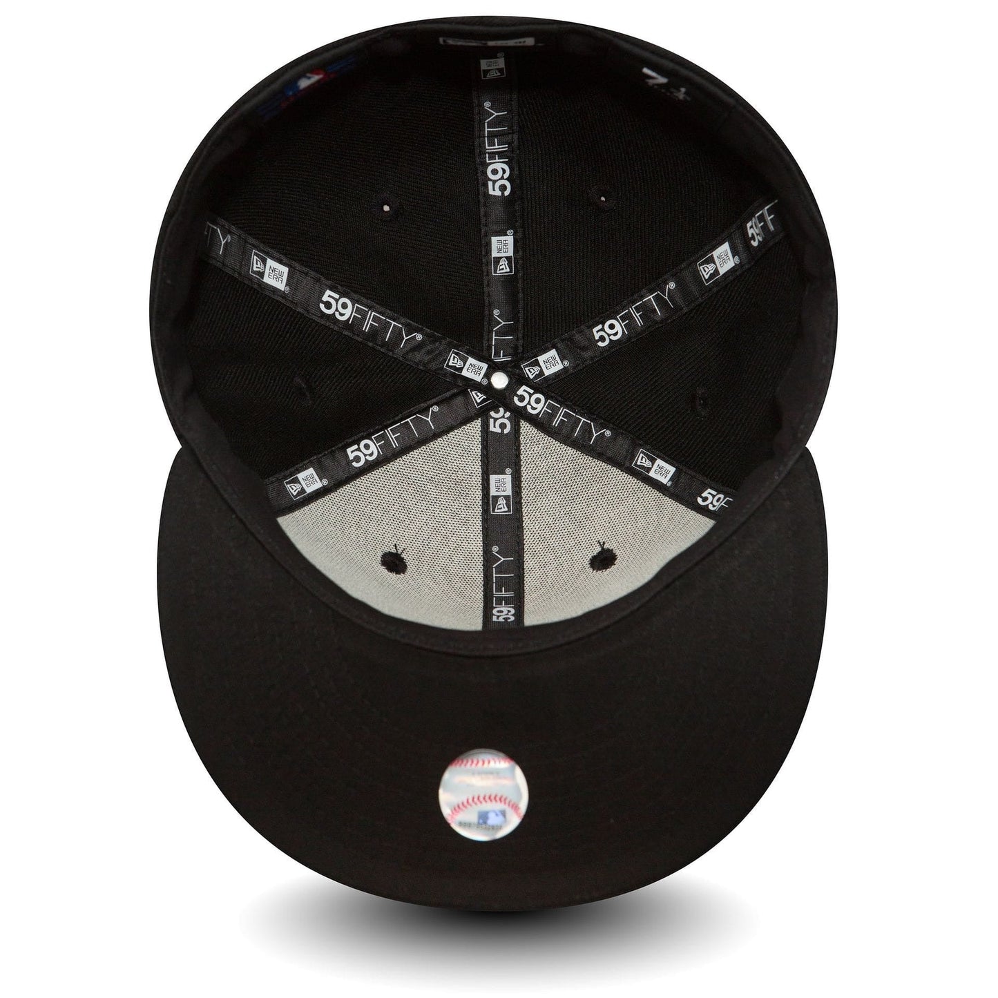 Atlanta Braves MLB League Essential 59FIFTY Fitted New Era Black/White Official Team Hat Sports Fan Cap