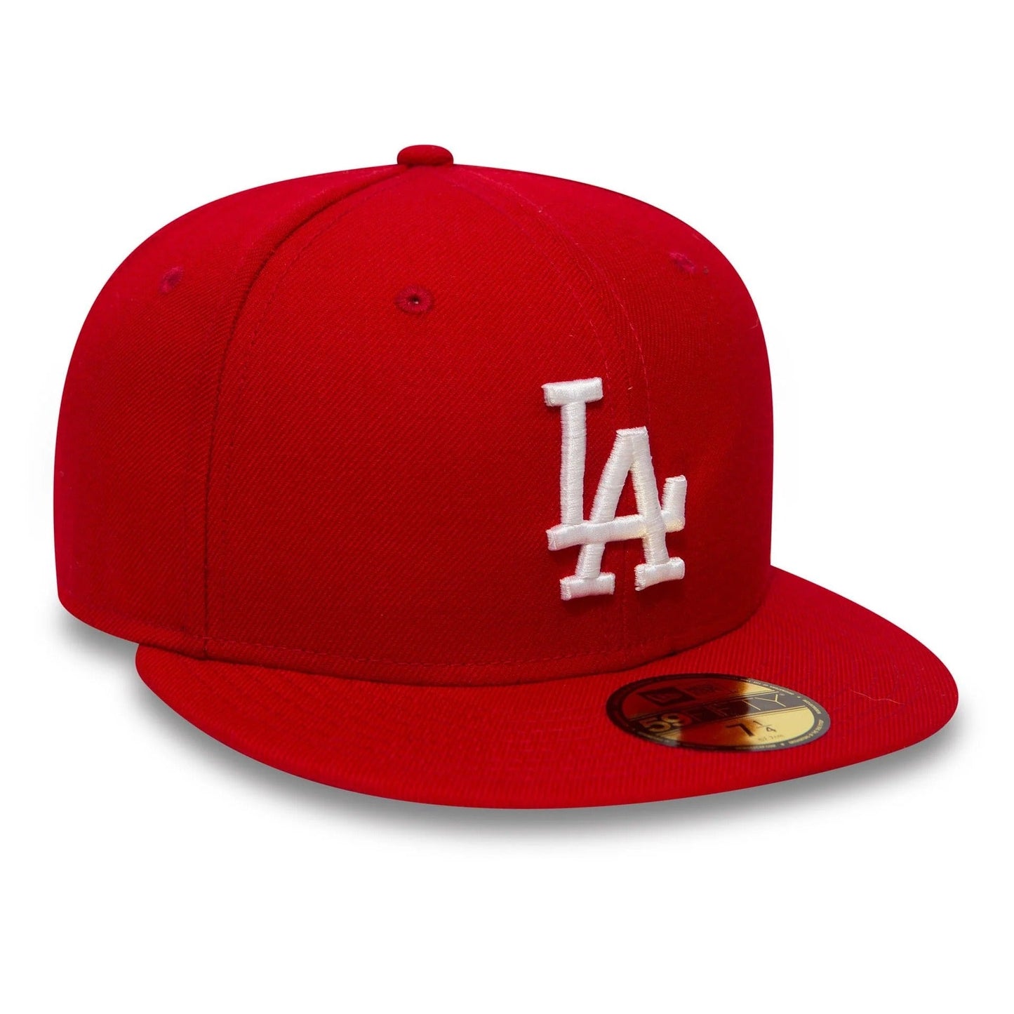 Los Angeles Dodgers MLB League Essential 59FIFTY Fitted New Era Red/White Official Team Hat Sports Fan Cap