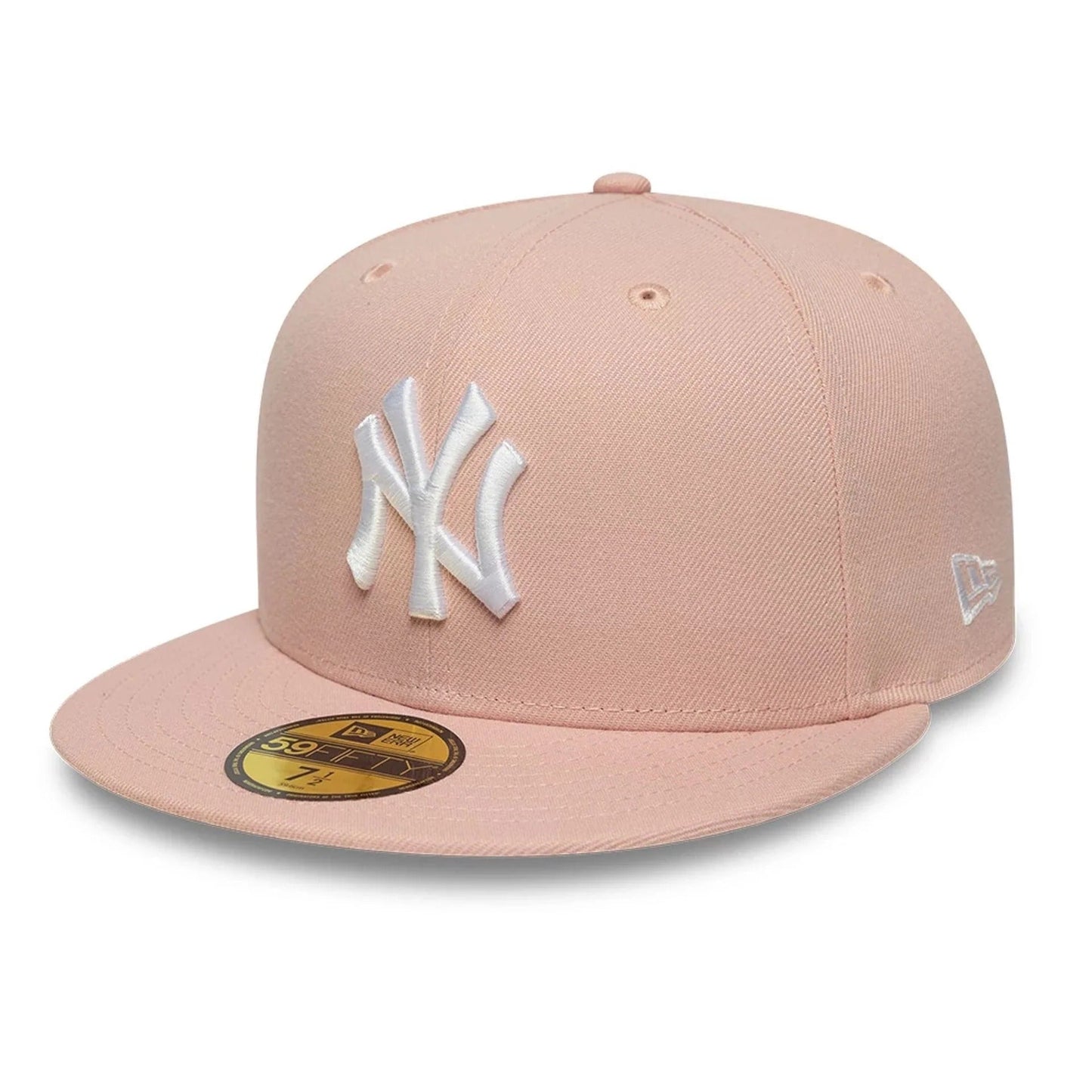 New York Yankees MLB League Essential 59FIFTY Fitted Cap New Era Pink/White Official Team Hat Sports Fan Cap