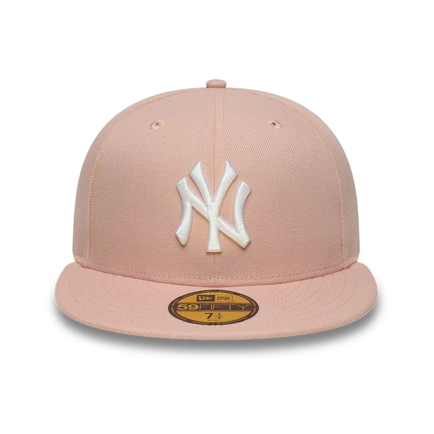 New York Yankees MLB League Essential 59FIFTY Fitted Cap New Era Pink/White Official Team Hat Sports Fan Cap