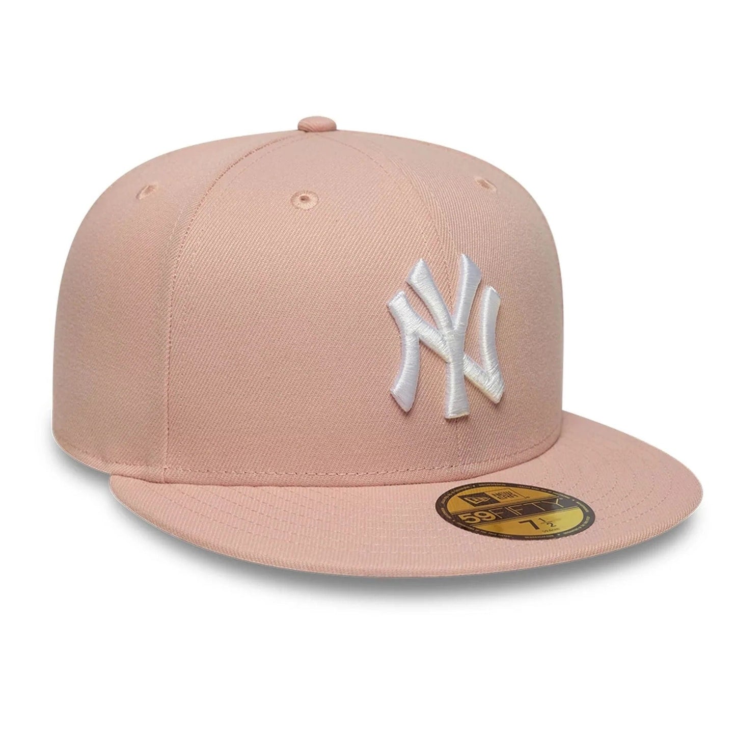 New York Yankees MLB League Essential 59FIFTY Fitted Cap New Era Pink/White Official Team Hat Sports Fan Cap