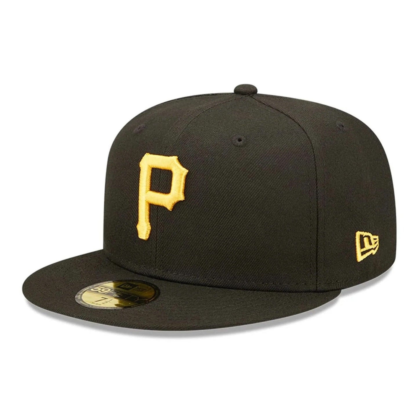 Pittsburgh Pirates MLB AC Perf 59FIFTY Fitted New Era Black/Yellow Official Team Hat Sports Fan Cap