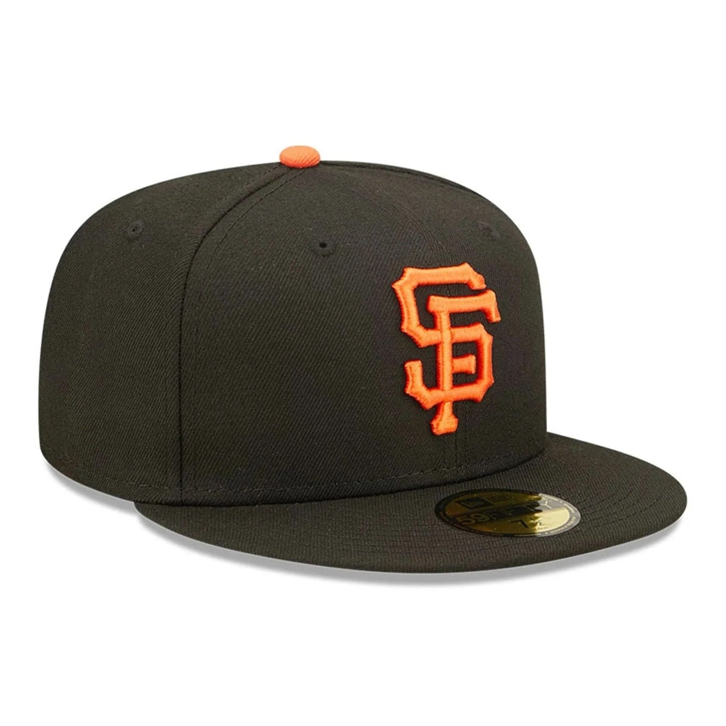 San Francisco Giants MLB AC Perf 59FIFTY Fitted New Era Black/Orange Official Team Hat Sports Fan Cap