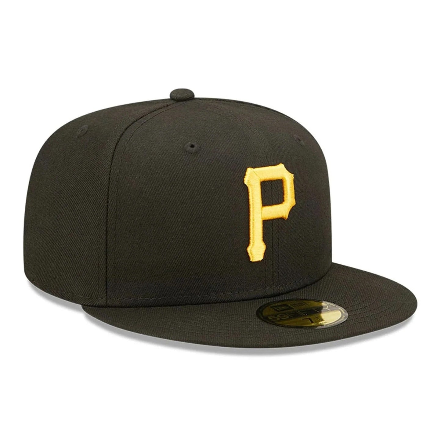 Pittsburgh Pirates MLB AC Perf 59FIFTY Fitted New Era Black/Yellow Official Team Hat Sports Fan Cap