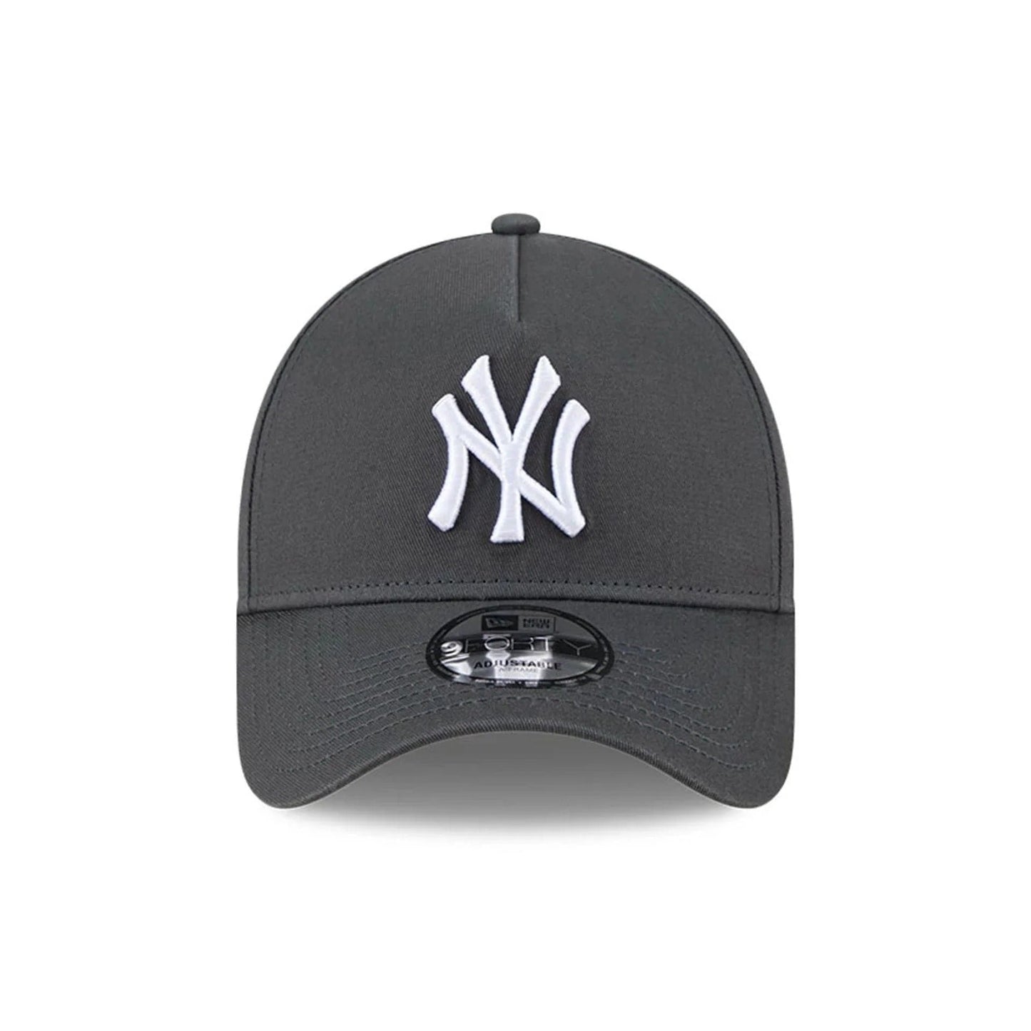 New York Yankees MLB Script A-Frame Snapback New Era Grey Official Sports Fan Gear