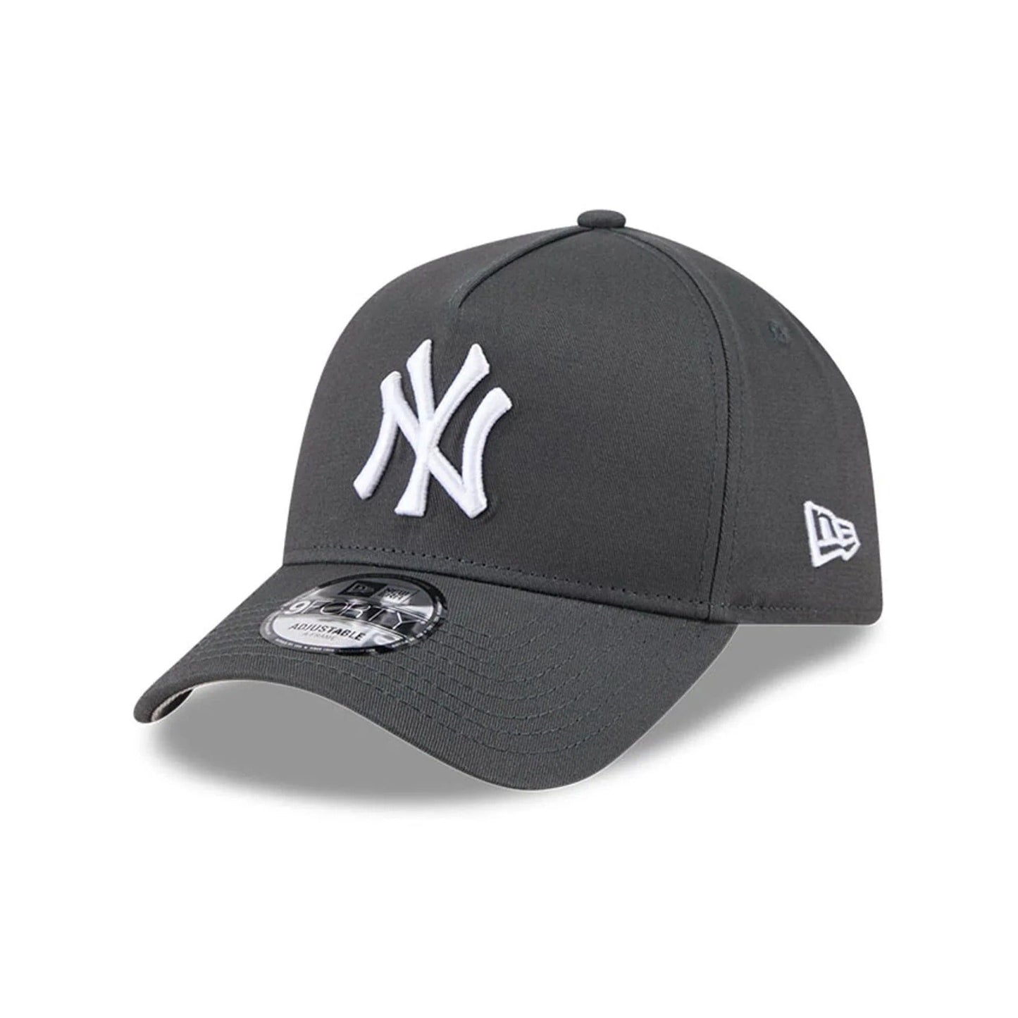 New York Yankees MLB Script A-Frame Snapback New Era Grey Official Sports Fan Gear