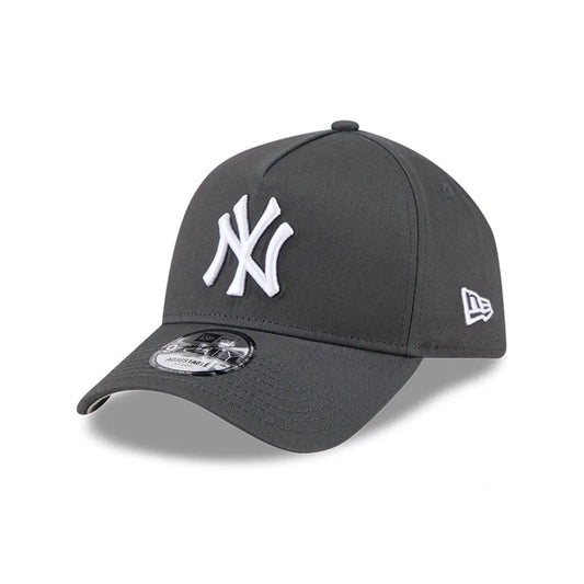 New York Yankees MLB Script A-Frame Snapback New Era Grey Official Sports Fan Gear