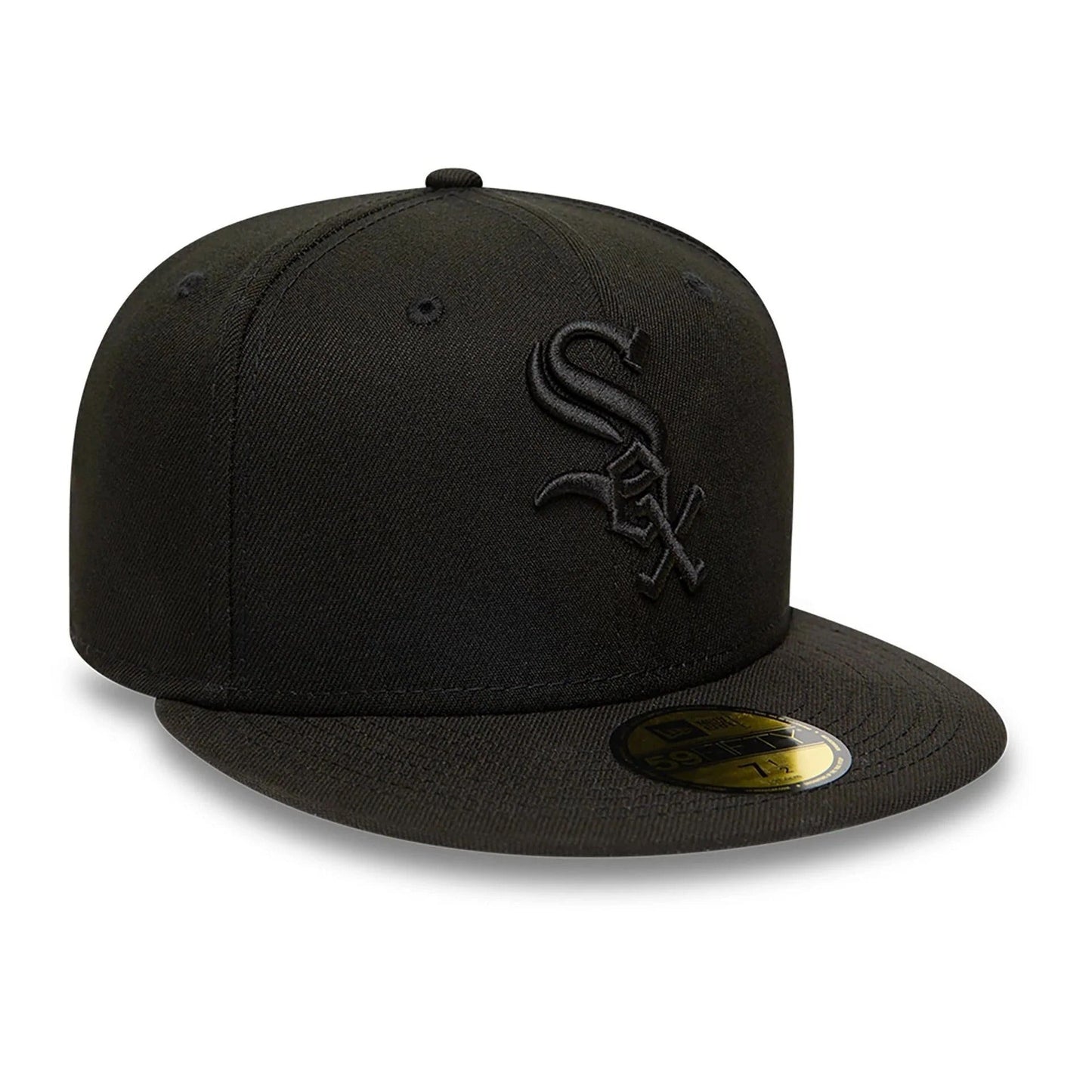 Chicago White Sox MLB League Essential 59FIFTY Fitted New Era Black/Black Official Team Hat Sports Fan Cap