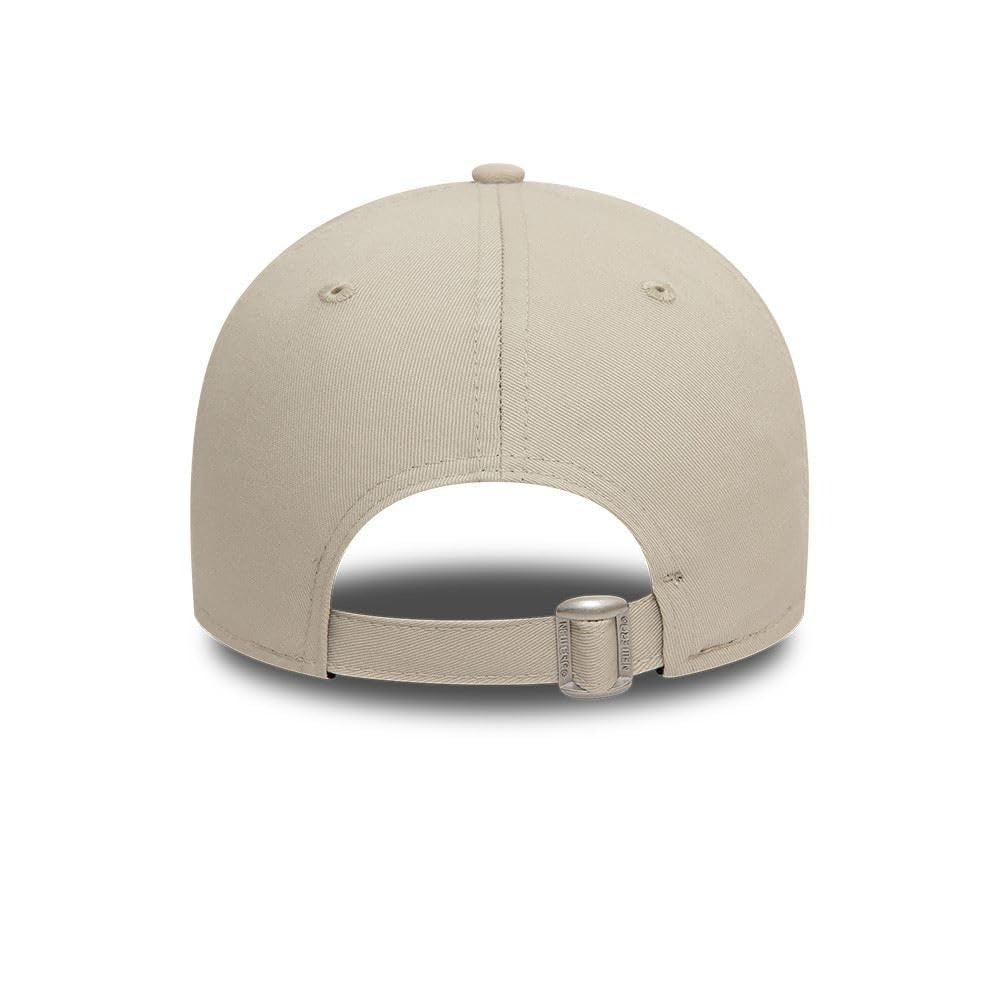 New York Yankees MLB League Essential 9FORTY Strapback New Era Stone/White Official Team Hat Sports Fan Cap