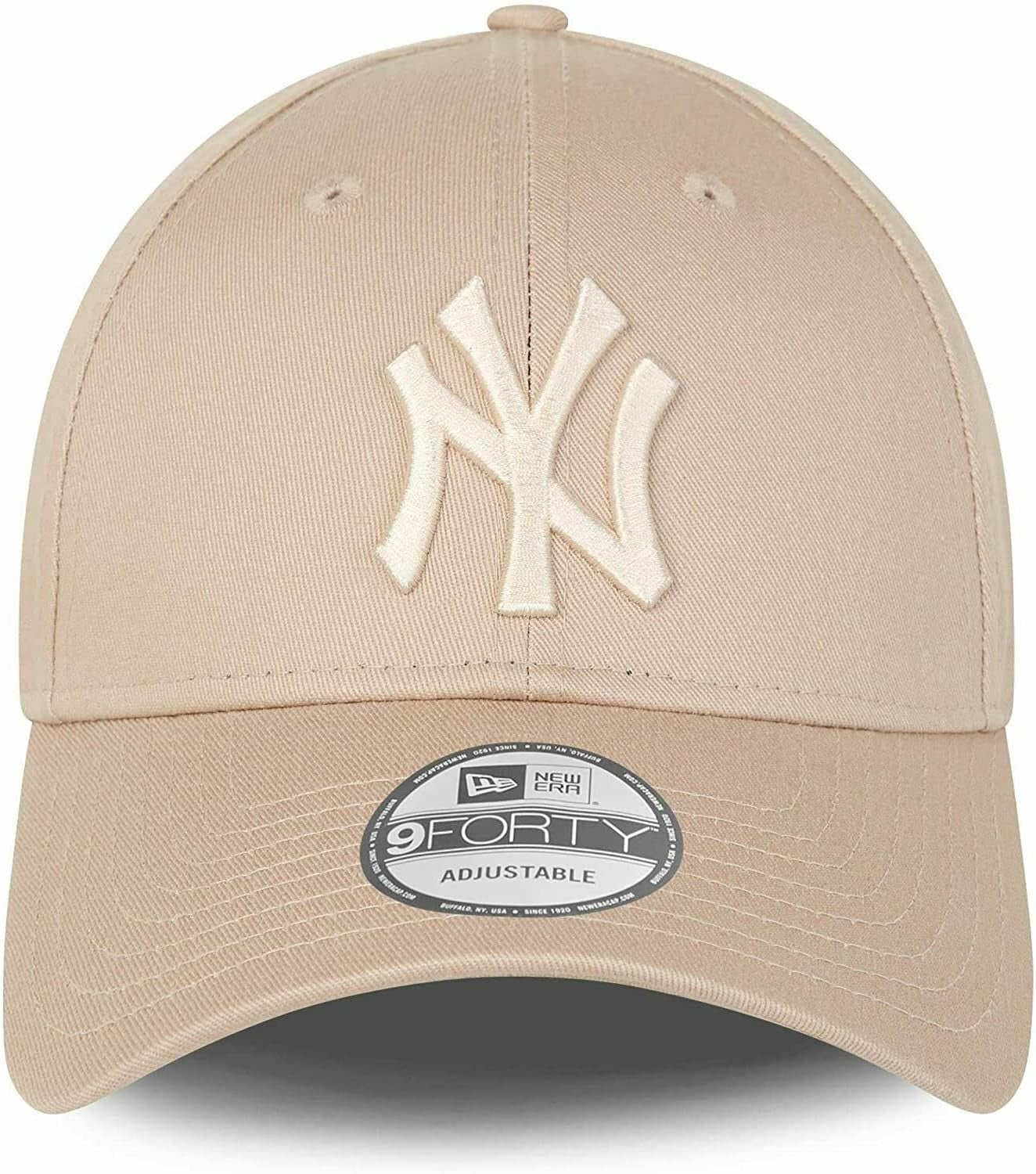 New York Yankees MLB League Essential 9FORTY Strapback New Era Cam/Stone Official Team Hat Sports Fan Cap