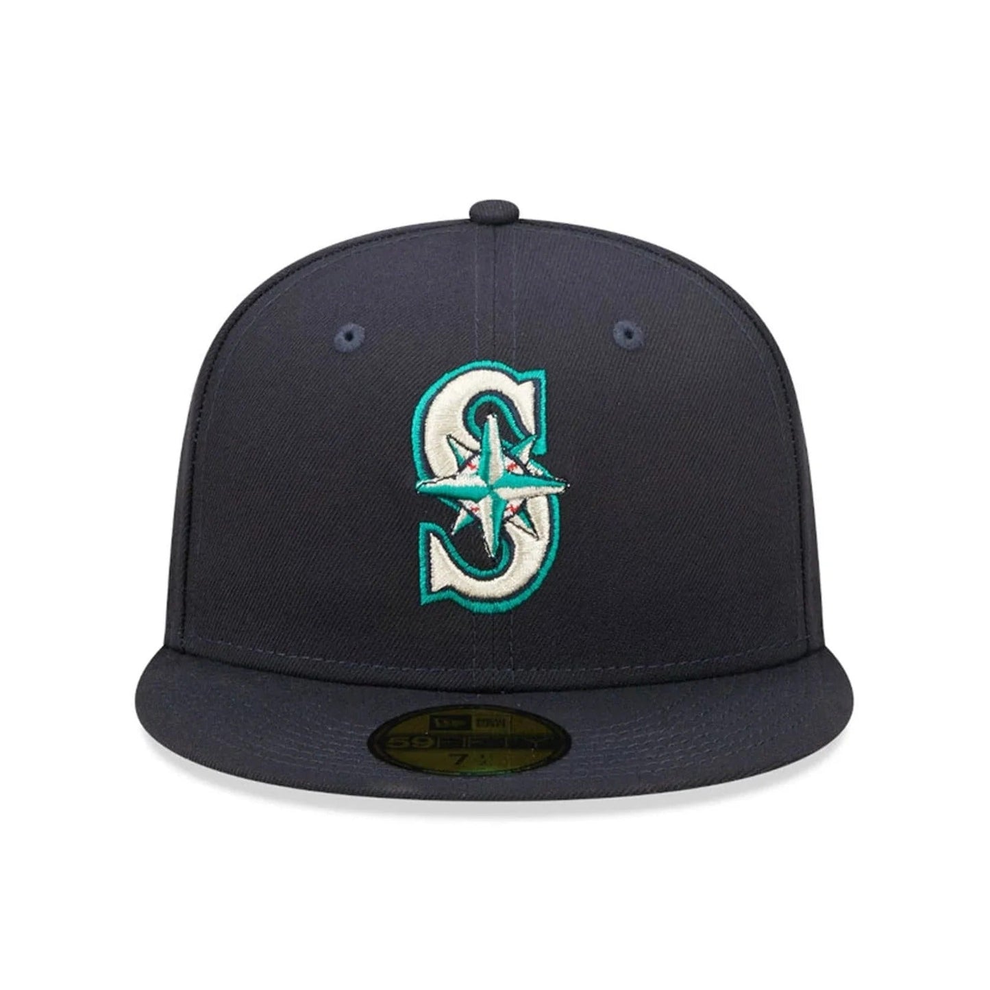 Seattle Mariners MLB AC Perf 59Fifty Fitted New Era Navy Blue Official Team Hat Sports Fan Cap