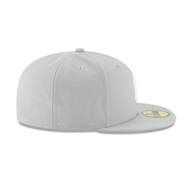 New York Yankees MLB Basic 59Fifty Fitted New Era Grey/White Official Team Hat Sports Fan Cap