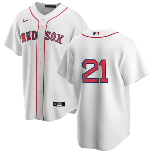 Men's Nike Boston Red Sox Roger Clemens #21 Home Official Replica Player Jersey Official Team Jersey Sports Fan Apparel