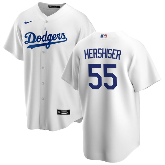 Men's Orel Hershiser Los Angeles Dodgers Nike White Home Replica Team Jersey Official Team Jersey Sports Fan Apparel