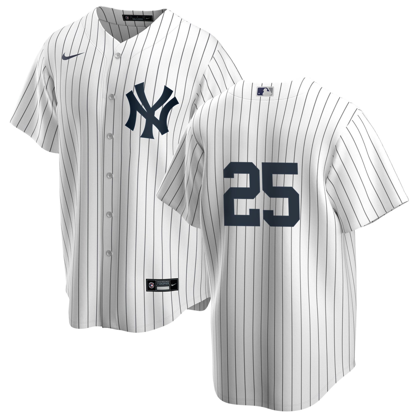 Men's Nike Jason Giambi #25 White New York Yankees Home Official Replica Player Jersey Official Team Jersey Sports Fan Apparel