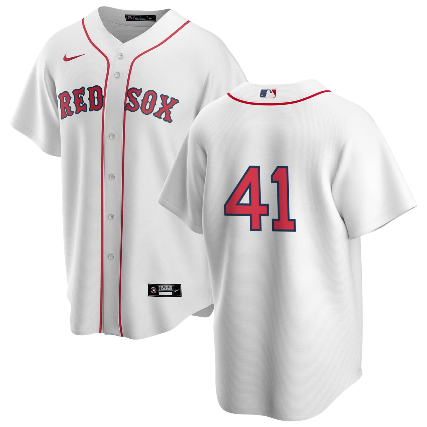 Men's Nike Boston Red Sox John Lackey #41 Home Official Replica Player Jersey Official Team Jersey Sports Fan Apparel