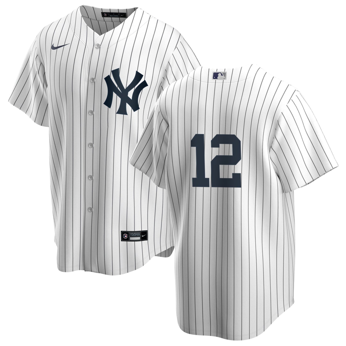 Men's Nike Wade Boggs #12 White New York Yankees Home Official Replica Player Jersey Official Team Jersey Sports Fan Apparel