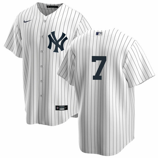 Men's Nike Mickey Mantle #7 White New York Yankees Home Official Replica Player Jersey Official Team Jersey Sports Fan Apparel