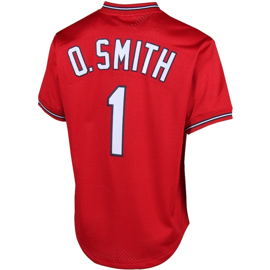 Men's Mitchell & Ness Ozzie Smith 1996 St. Louis Cardinals Batting Practice Cooperstown Jersey Official Team Jersey Sports Fan Apparel