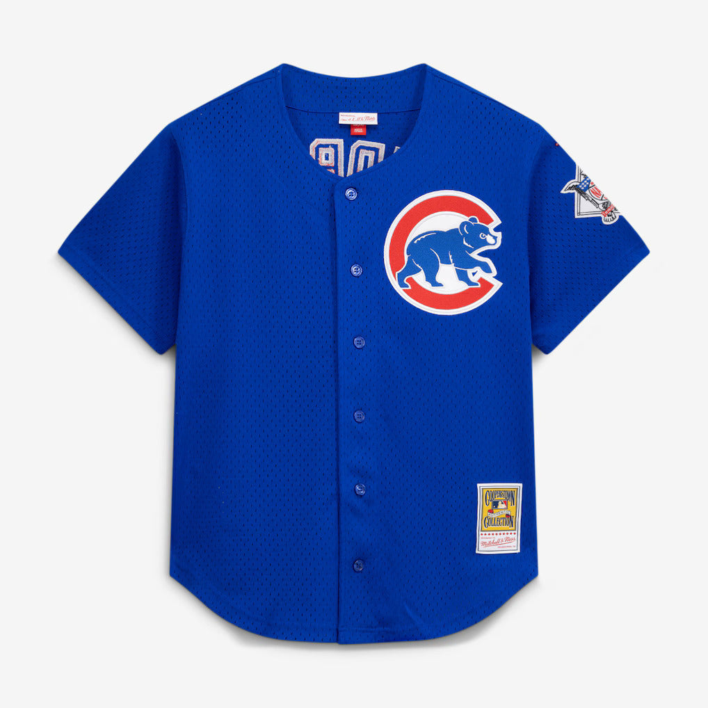 Mitchell & Ness Ryne Sandberg Chicago Cubs 1997 Authentic BP Button Down Jersey Official Team Jersey Sports Fan Apparel