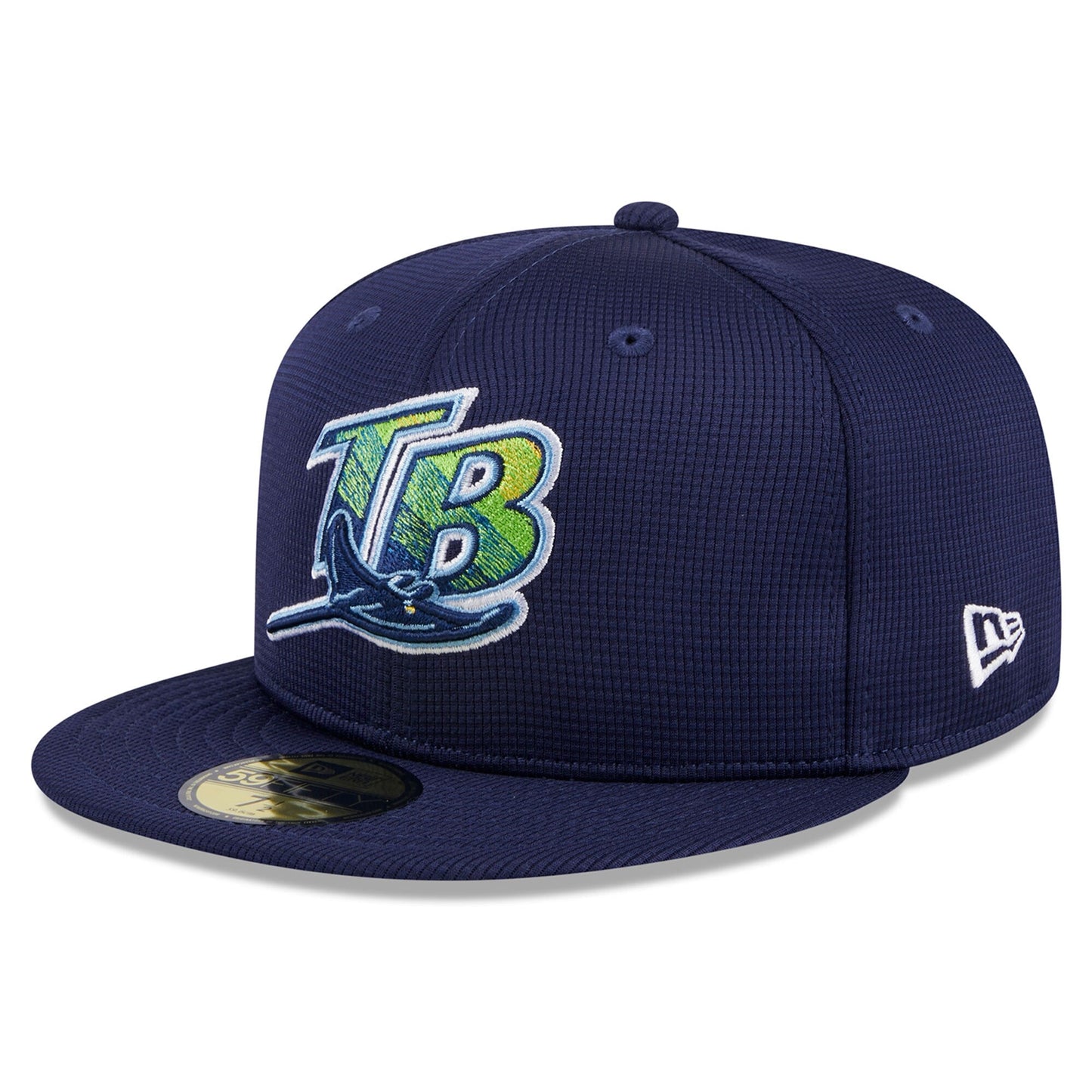 Men's Tampa Bay Rays Navy 2024 Batting Practice 59FIFTY Fitted Hat Official Team Hat Sports Fan Cap