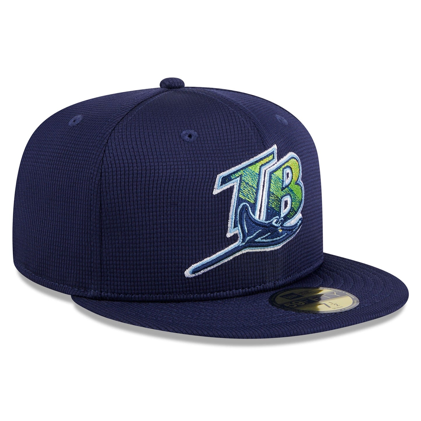 Men's Tampa Bay Rays Navy 2024 Batting Practice 59FIFTY Fitted Hat Official Team Hat Sports Fan Cap