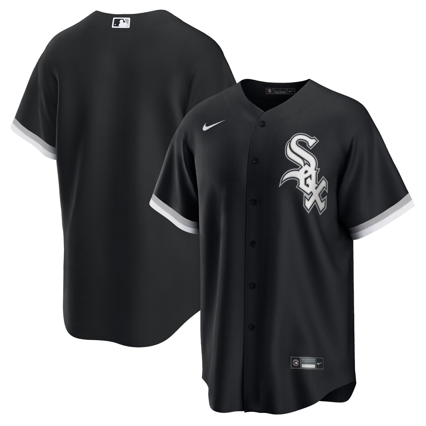 Men's Chicago White Sox Nike Black Alternate Replica Team Jersey Official Team Jersey Sports Fan Apparel