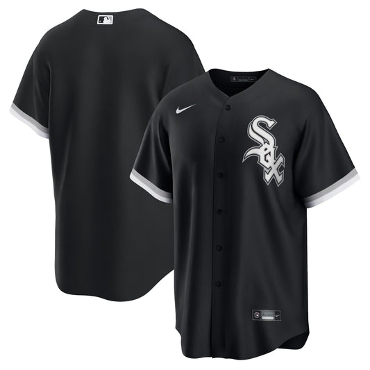 Men's Chicago White Sox Nike Black Alternate Replica Team Jersey Official Team Jersey Sports Fan Apparel
