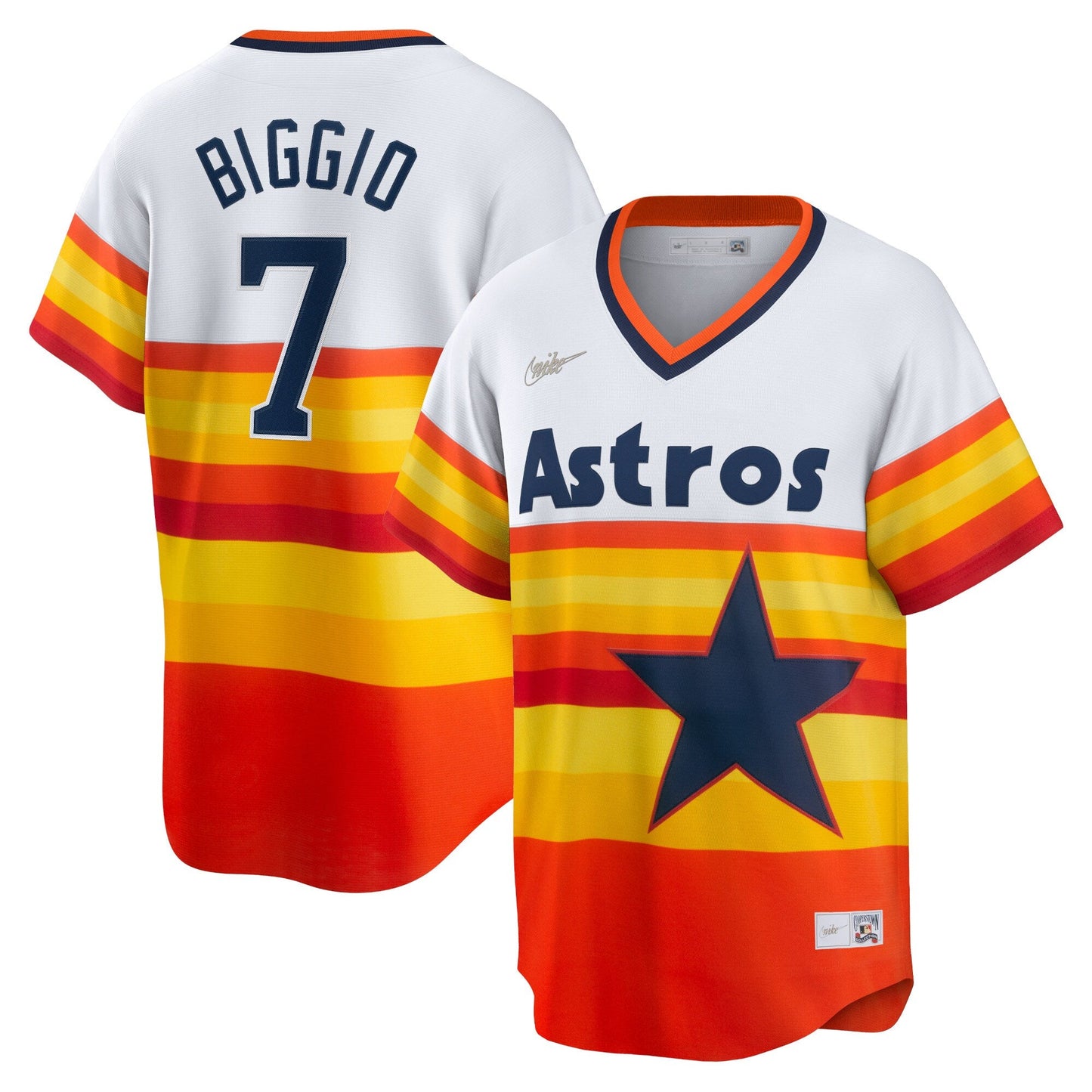 Men's Houston Astros Craig Biggio Nike White Home Cooperstown Collection Player Jersey Official Team Jersey Sports Fan Apparel