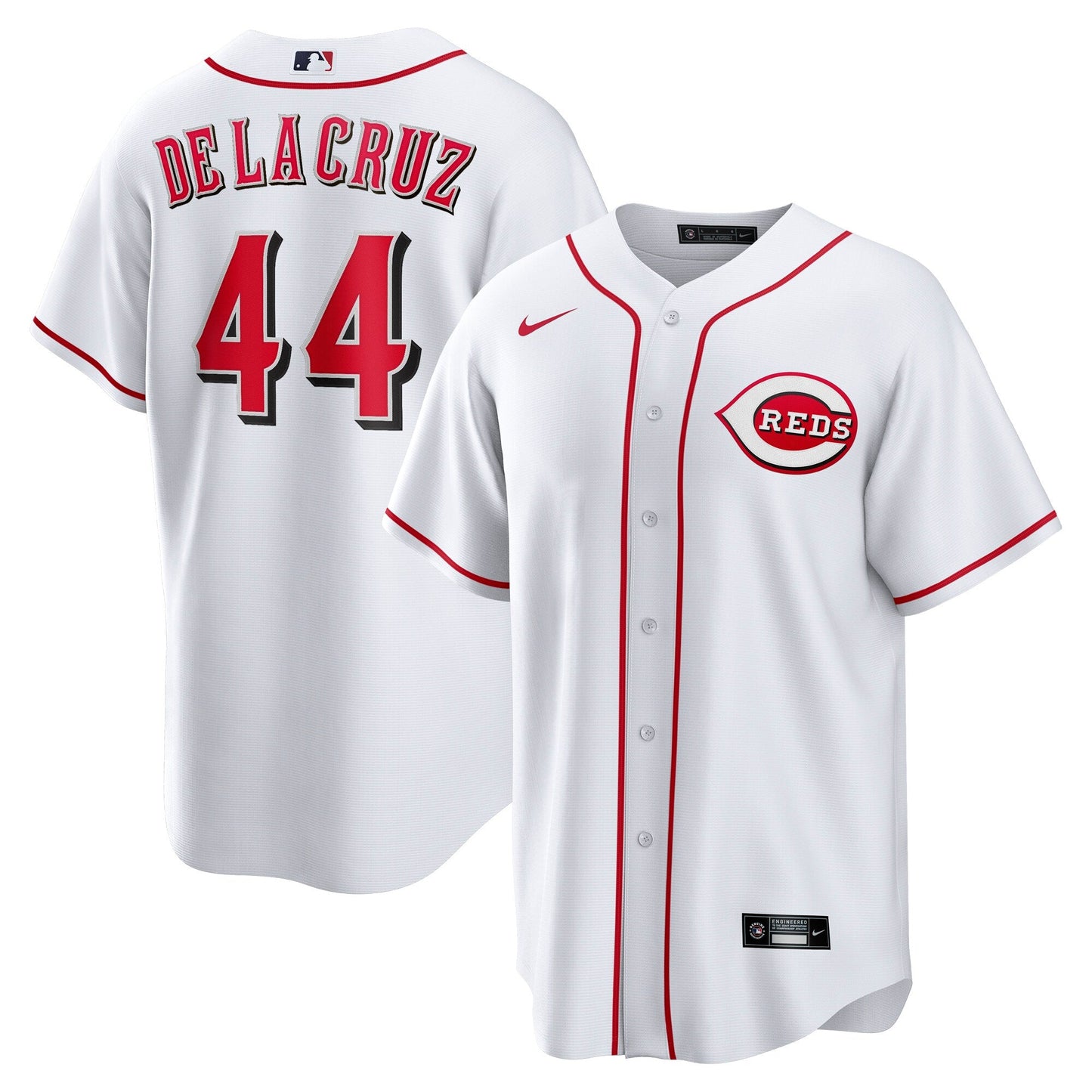 Men's Cincinnati Reds Elly De La Cruz Nike White Home Replica Jersey Official Team Jersey Sports Fan Apparel
