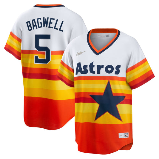 Men's Houston Astros Jeff Bagwell Nike White Home Cooperstown Collection Player Jersey Official Team Jersey Sports Fan Apparel