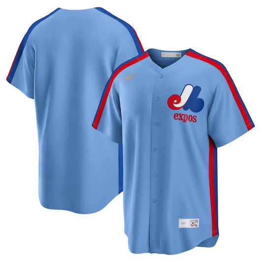 Men's Montreal Expos Nike Light Blue Road Cooperstown Collection Team Jersey Official Team Jersey Sports Fan Apparel
