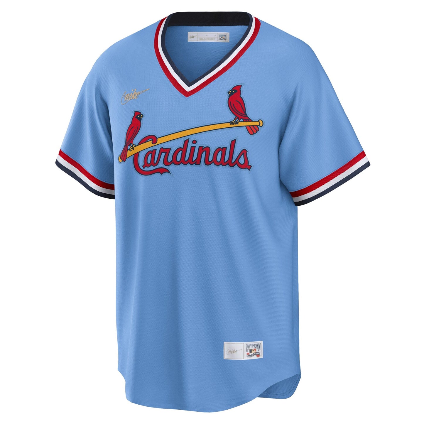 Men's St. Louis Cardinals Nike Light Blue Road Cooperstown Collection Team Jersey Official Team Jersey Sports Fan Apparel