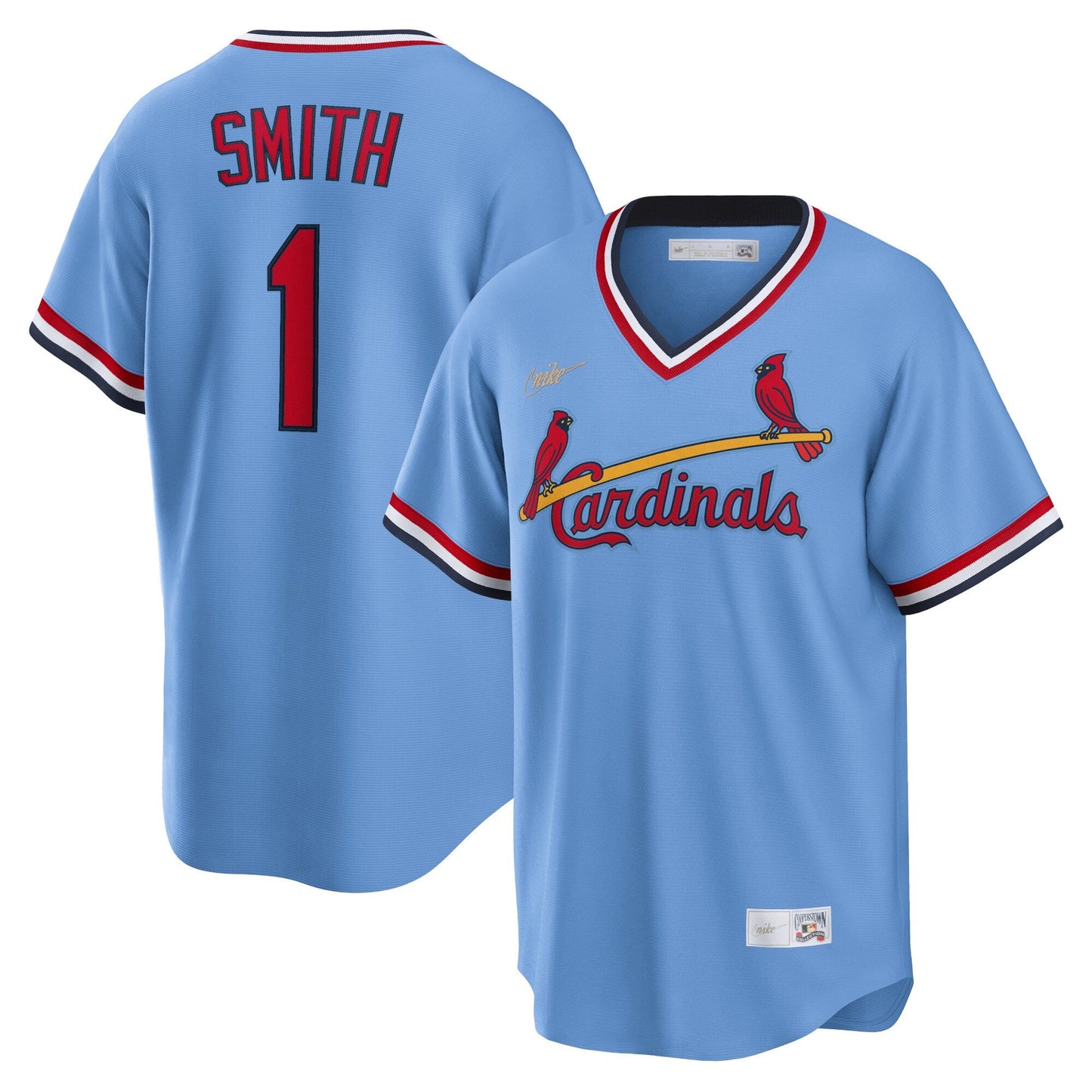 Ozzie Smith St. Louis Cardinals Nike Road Cooperstown Collection Player Jersey - Light Blue Official Team Jersey Sports Fan Apparel