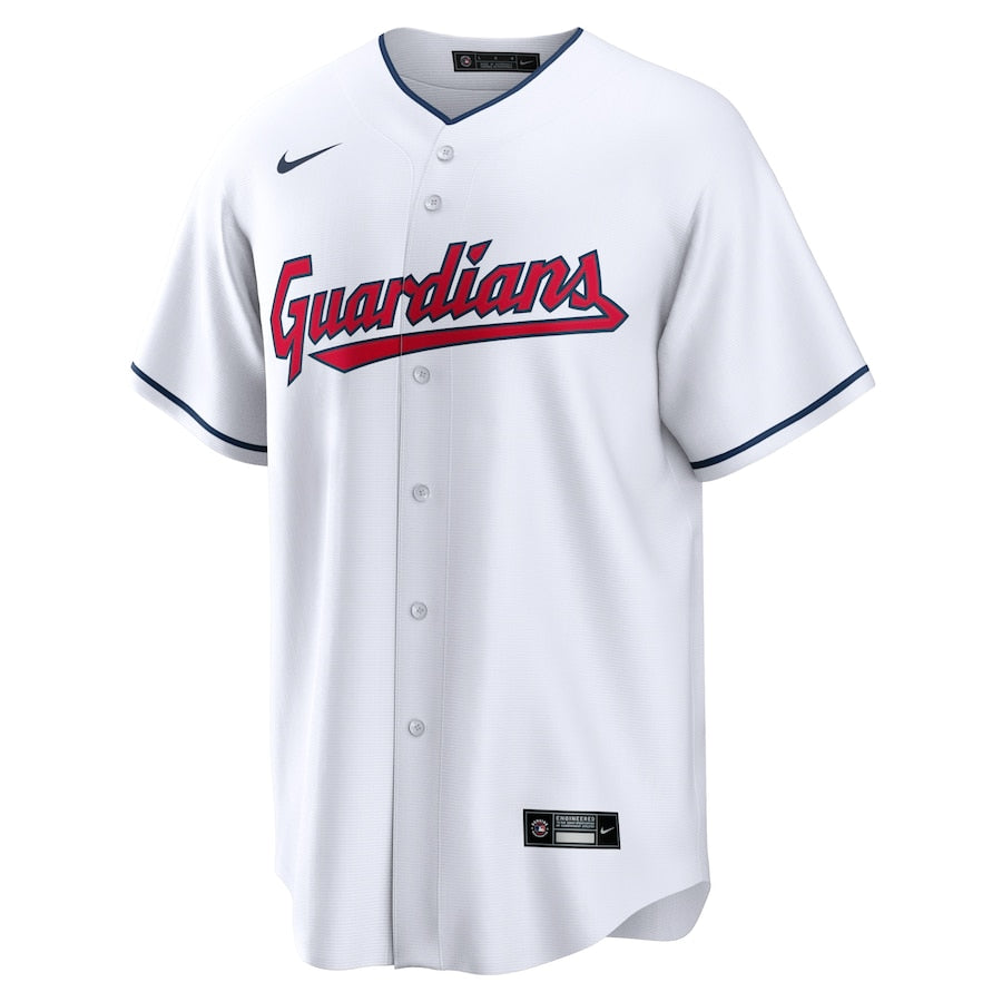 Men's Nike Cleveland Guardians White Home Replica Jersey Official Team Jersey Sports Fan Apparel