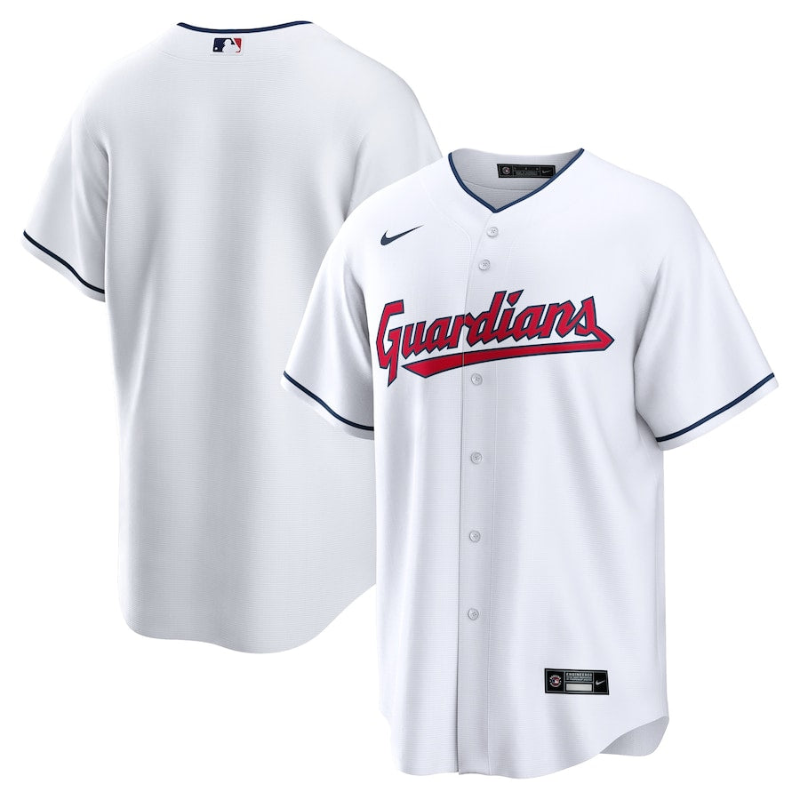 Men's Nike Cleveland Guardians White Home Replica Jersey Official Team Jersey Sports Fan Apparel
