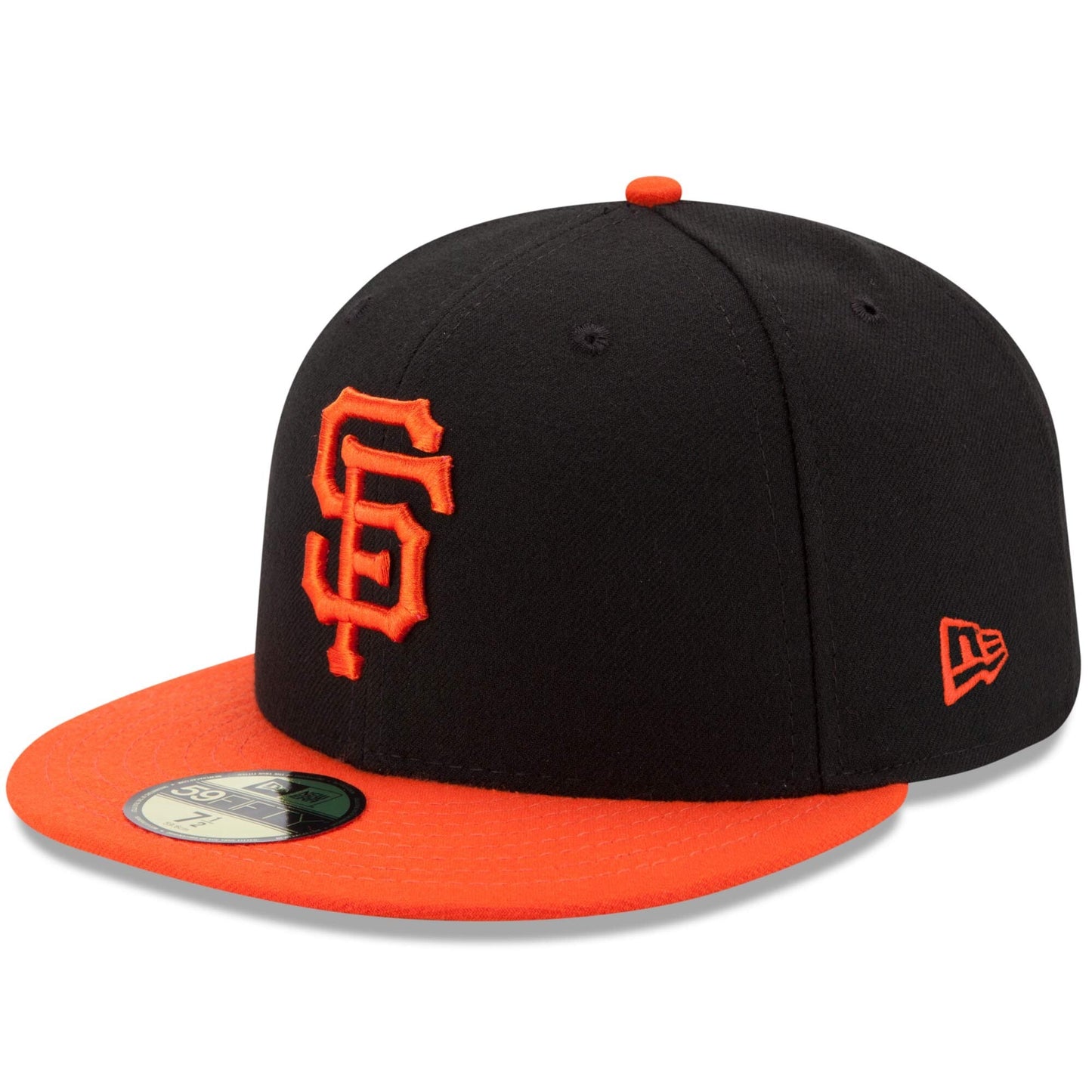 Men's San Francisco Giants New Era Black/Orange Alternate Game Authentic Collection On-Field 59FIFTY Fitted Hat Official Team Hat Sports Fan Cap