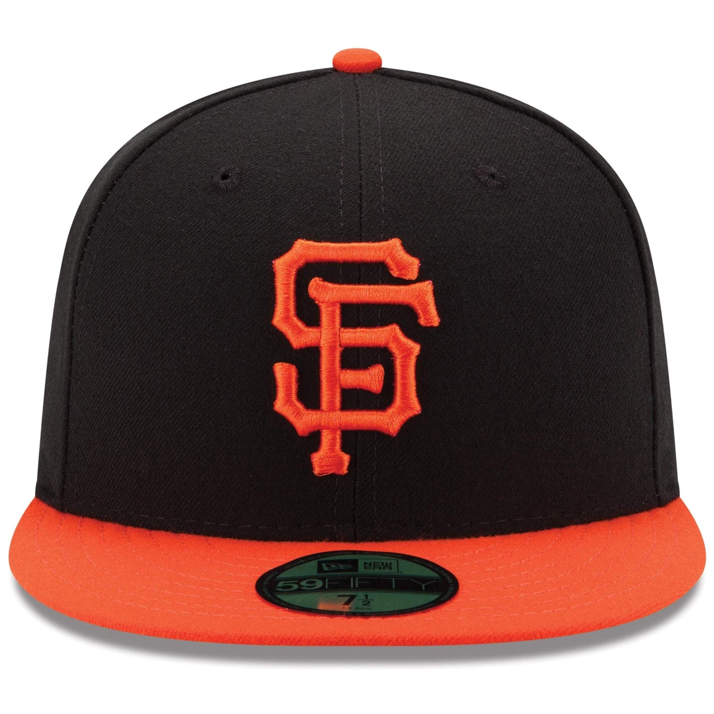 Men's San Francisco Giants New Era Black/Orange Alternate Game Authentic Collection On-Field 59FIFTY Fitted Hat Official Team Hat Sports Fan Cap