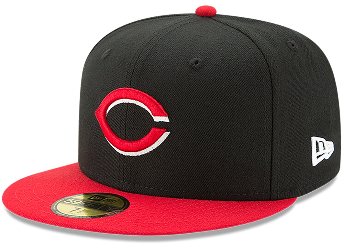 Men's Cincinnati Reds New Era Black/Red Alternate Authentic Collection On-Field 59FIFTY Fitted Hat Official Team Hat Sports Fan Cap