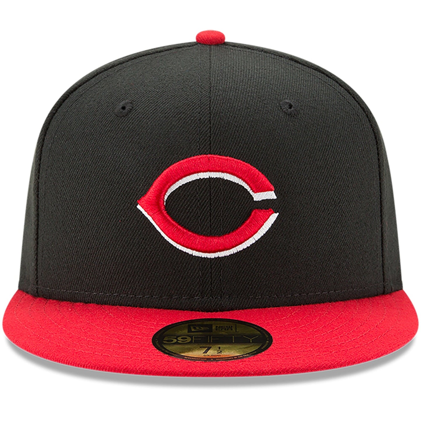 Men's Cincinnati Reds New Era Black/Red Alternate Authentic Collection On-Field 59FIFTY Fitted Hat Official Team Hat Sports Fan Cap