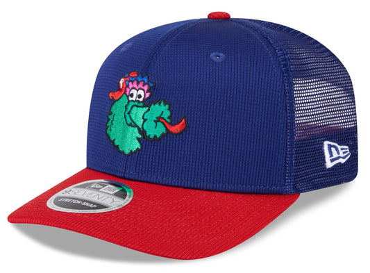 Philadelphia Phillies New Era Deep Blue/Red Batting Practice 9SEVENTY Trucker Hat Official Team Hat Sports Fan Cap