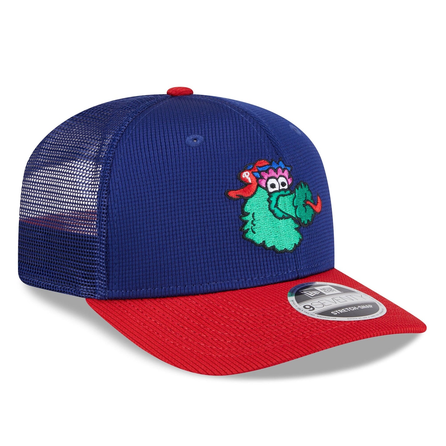Philadelphia Phillies New Era Deep Blue/Red Batting Practice 9SEVENTY Trucker Hat Official Team Hat Sports Fan Cap