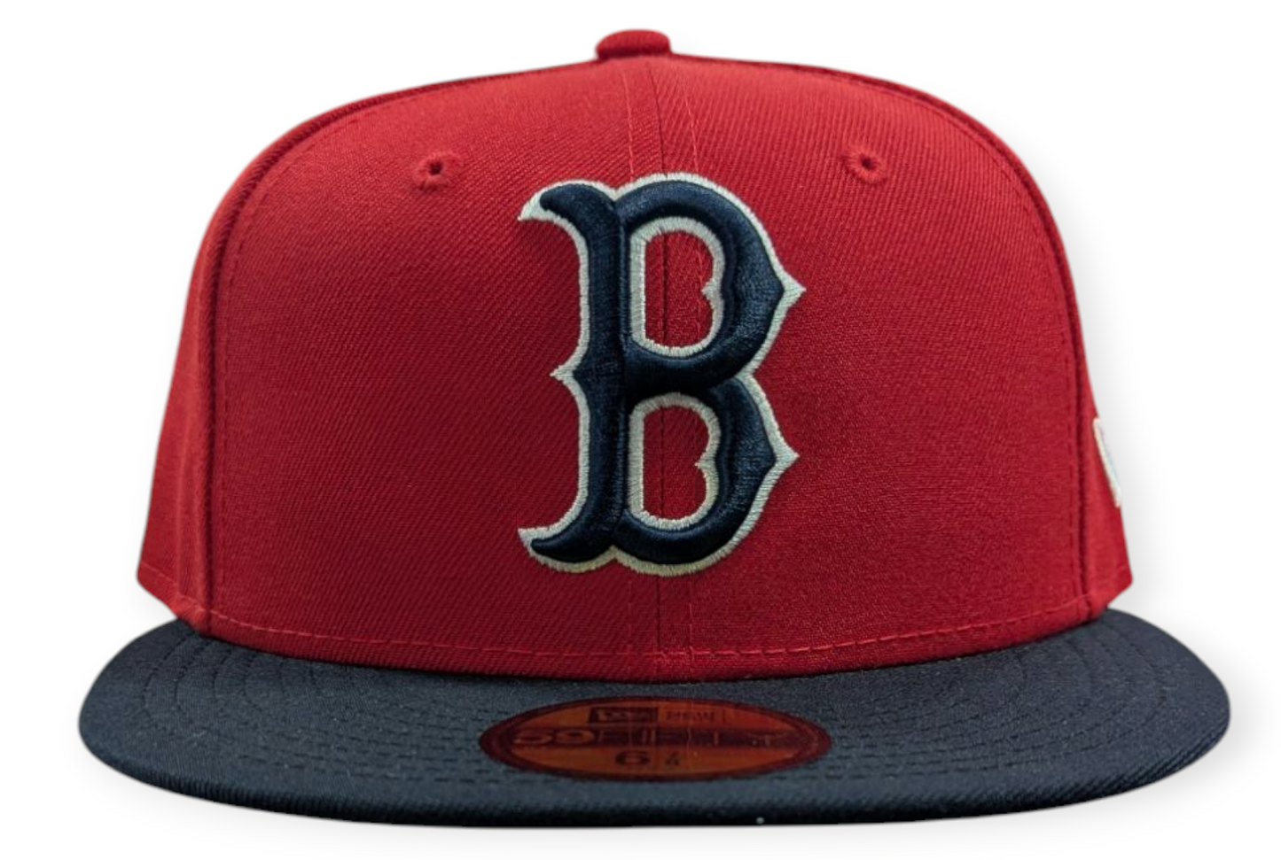 Boston Red Sox Cooperstown Collection 1975 New Era Classics 2 Tone Scarlet/Red 59FIFTY Fitted Hat Official Team Hat Sports Fan Cap