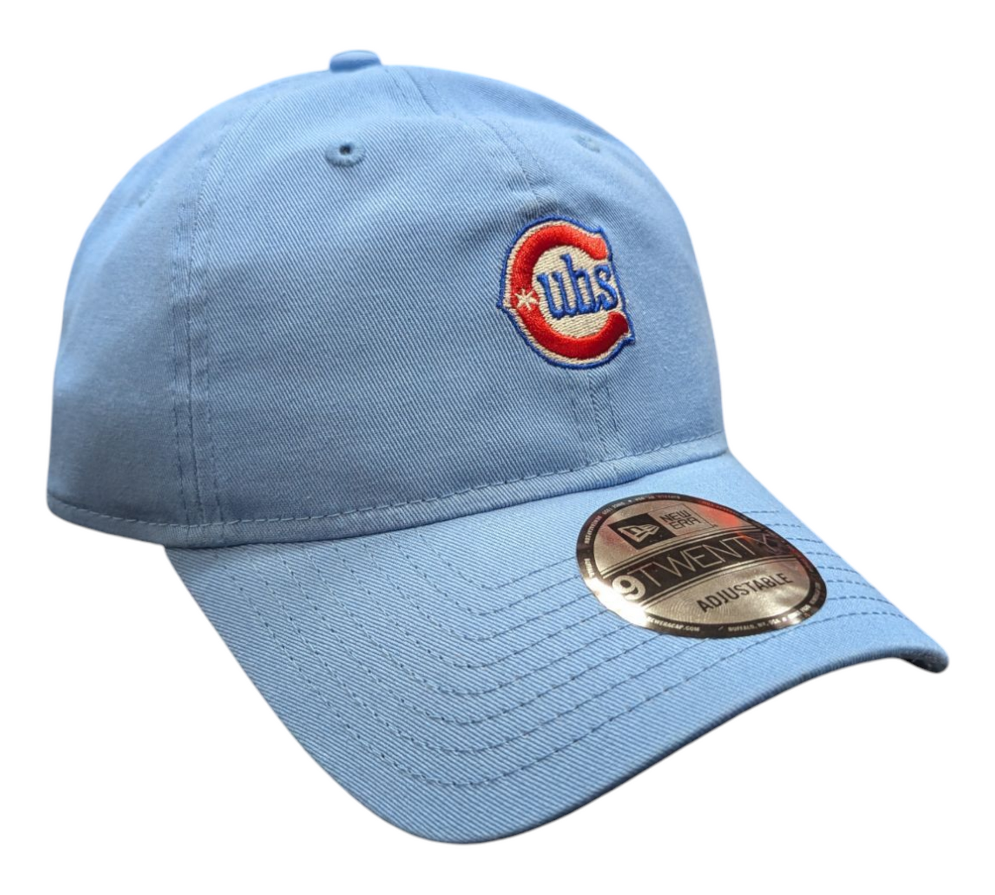 Chicago Cubs New Era Sky Blue Alternate 2 9TWENTY Adjustable Hat Official Team Hat Sports Fan Cap