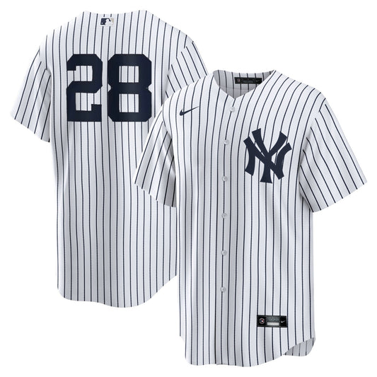 Men's Nike Austin Wells #28 White New York Yankees Home Official Replica Player Jersey Official Team Jersey Sports Fan Apparel
