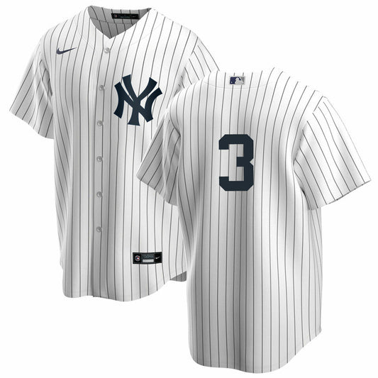 Men's Nike Babe Ruth #3 White New York Yankees Home Official Replica Player Jersey Official Team Jersey Sports Fan Apparel