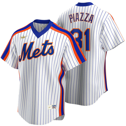 Men's Nike Mike Piazza New York Mets Cooperstown Collection Royal Pinstripe Replica Jersey Official Team Jersey Sports Fan Apparel