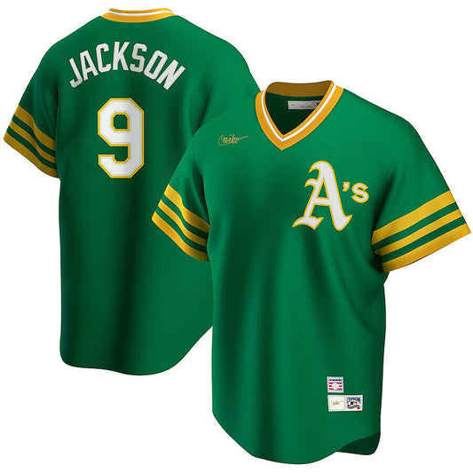 Reggie Jackson Oakland Athletics Nike Cooperstown Collection Player Jersey - Green Official Team Jersey Sports Fan Apparel