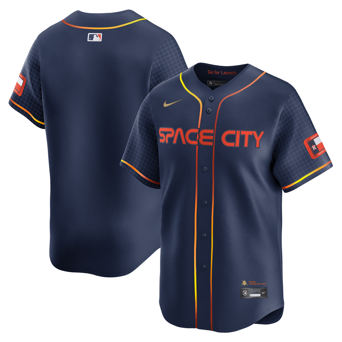 Nike - MLB Vapor Limited Jersey - Houston Astros - City Connect Official Team Jersey Sports Fan Apparel